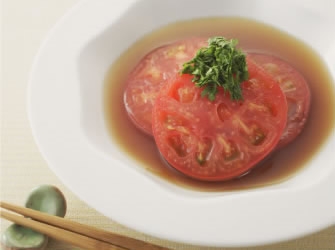 あったかトマトの洋風おひたし