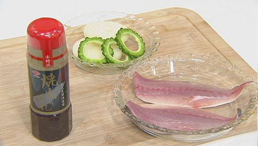 鯵のムニエル焼肉のたれソース