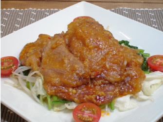 豚肉の中華風 味噌だれ焼き