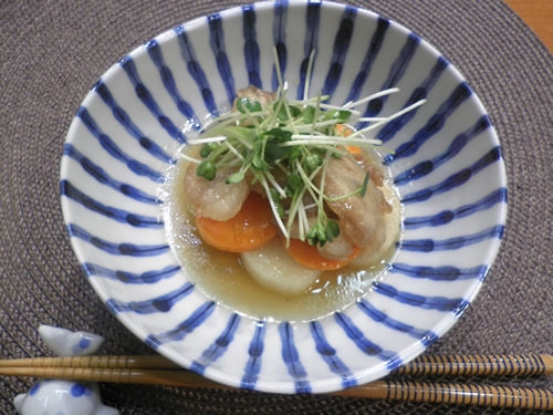 豚肉と長芋の南蛮酢漬け
