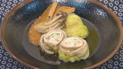白菜巻きのおでん風
