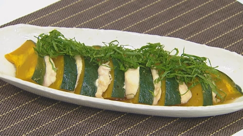 かぼちゃとささみの爽やか煮
