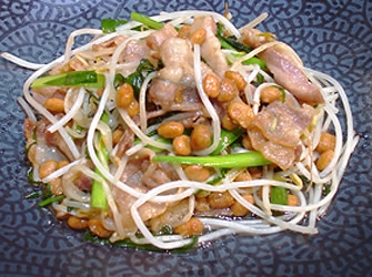 黒豚納豆炒め