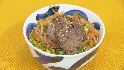 夏野菜たっぷりビビンバ