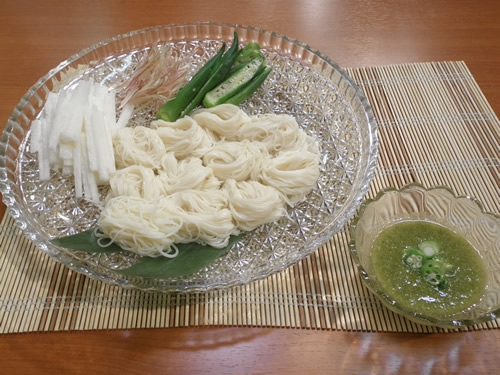 オクラそうめん