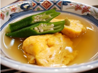 お吸い物風 夏のだし巻き玉子