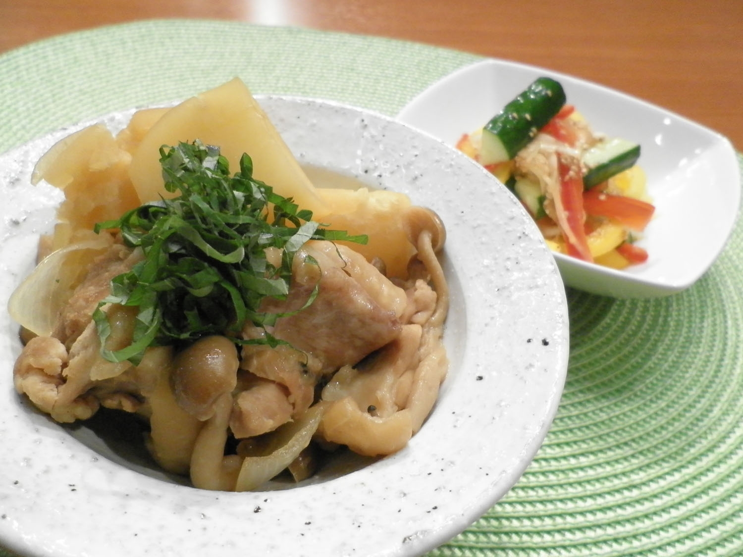 鶏じゃが&カラフルサラダ