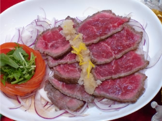 和牛もものたたき