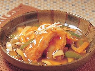 白身魚の野菜あんかけ