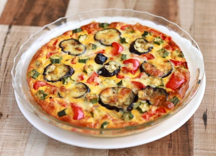 シーフードの生地無しキッシュ